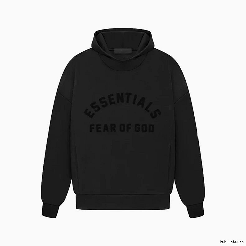Black Winter Fleece Hoodie for Casual Layers