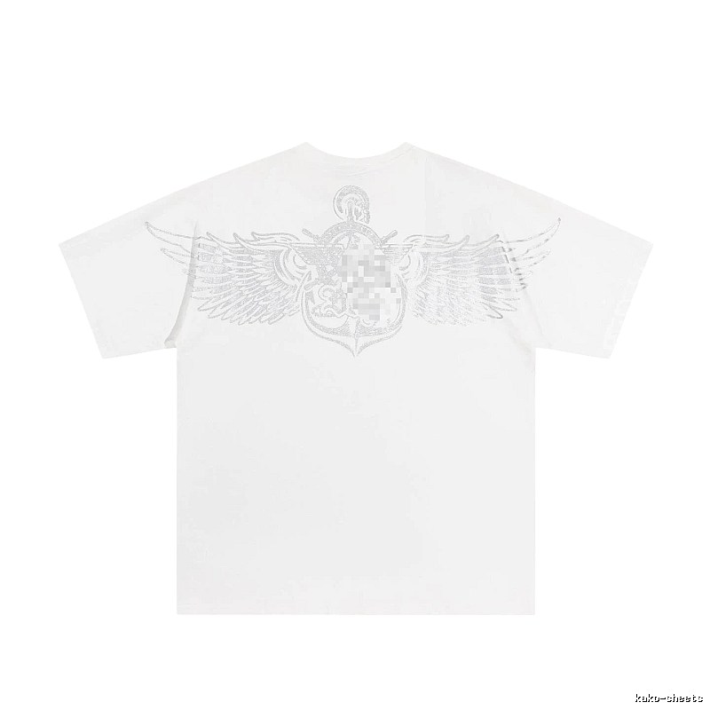 BOY Wing Print Street Style White T-Shirt