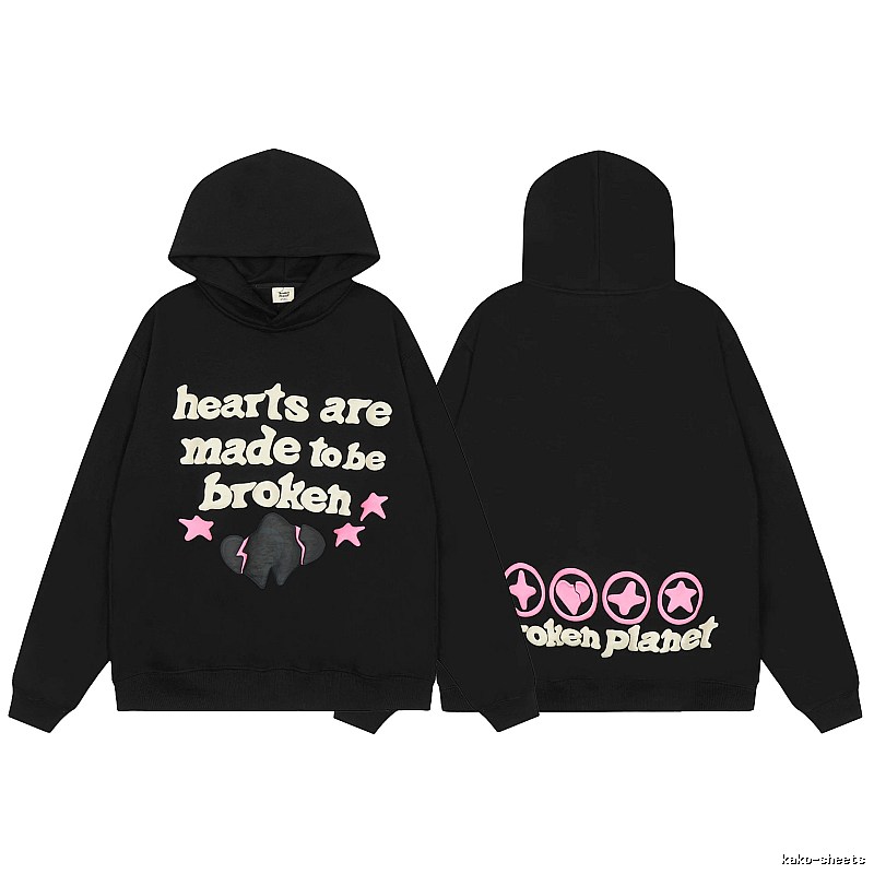 Broken Hearts Style H239 Skull Graphic Hoodie Soft Neutral