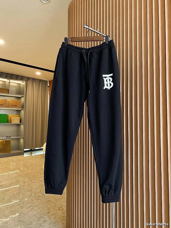 Burberry letter - printed casual black pants