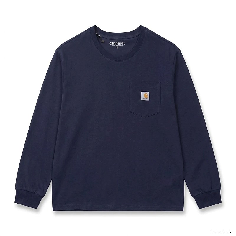 Carhartt basic simple navy long-sleeve
