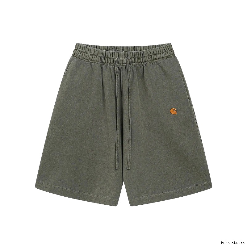 Carhartt Embroidered Workwear Style Army Green Casual Shorts