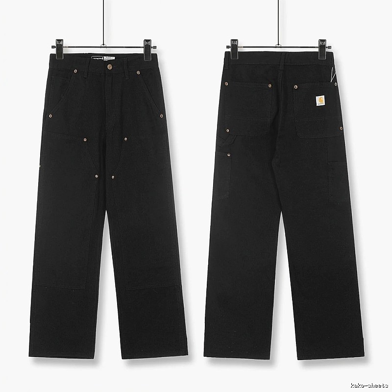 Carhartt workwear style black long trousers