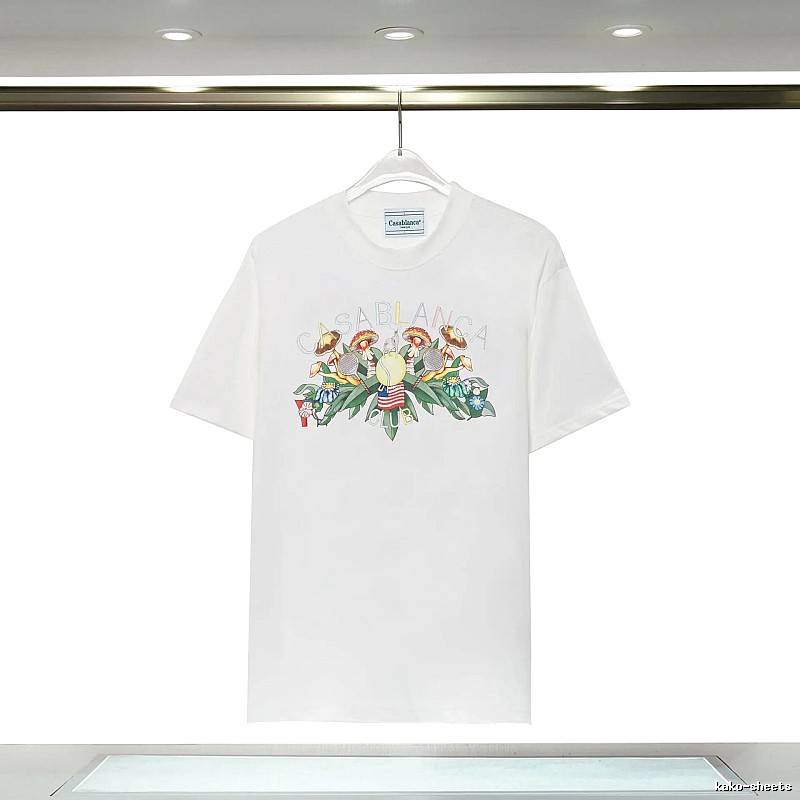 Casablanca Floral Print White T-shirt