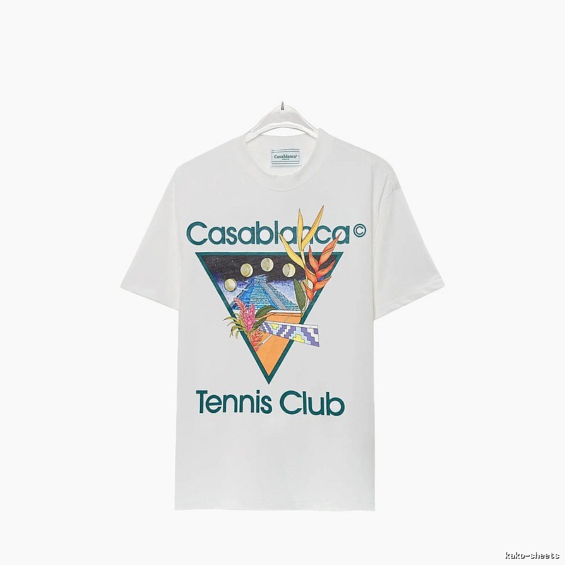 Casablanca Printed Casual White T-shirt