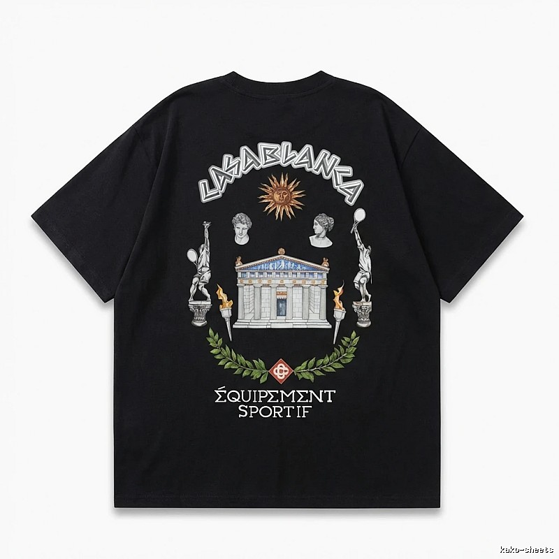 Casablanca retro style black T-shirt
