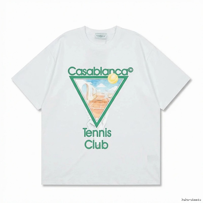 Casablanca Tennis Style White T-shirt
