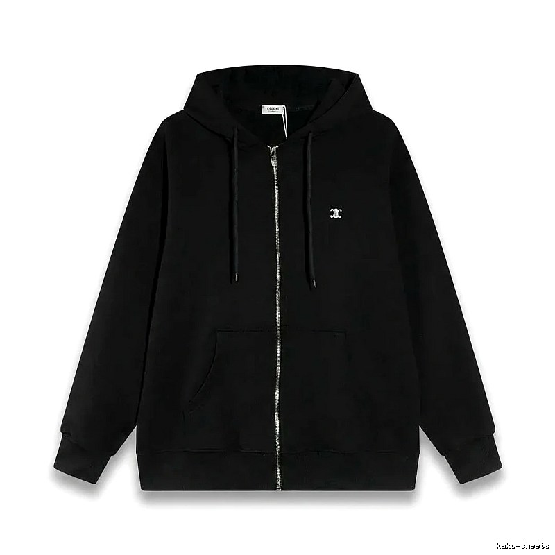 CELINE's classic black hoodie