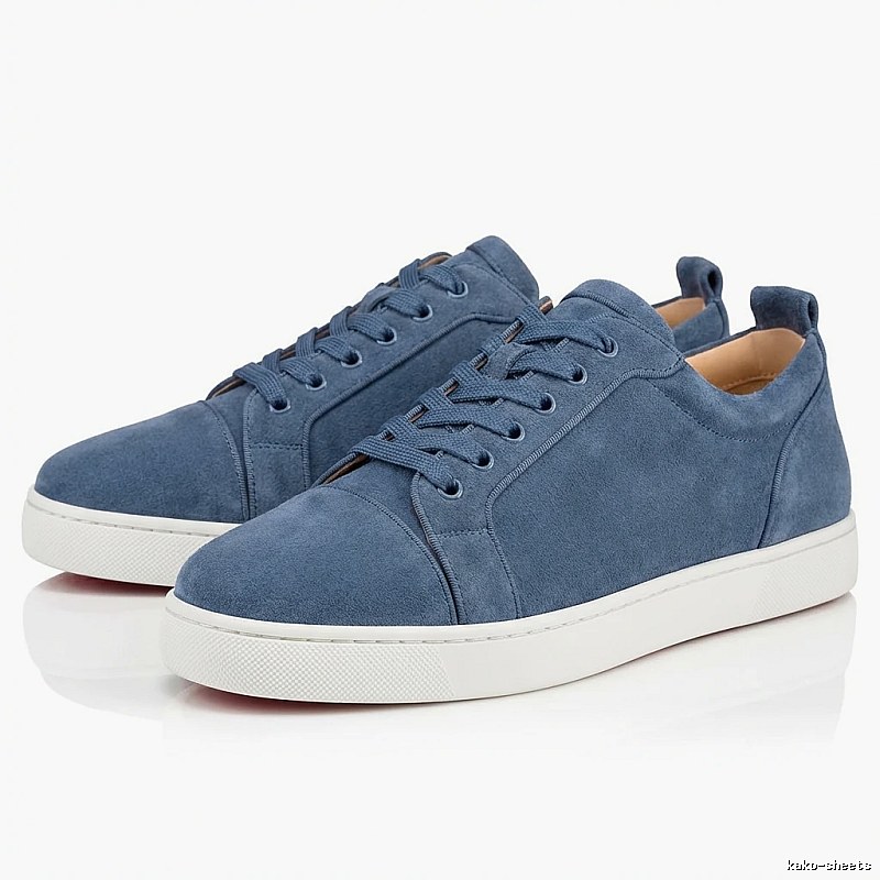 Christian Louboutin Blue and White Trendy Shoes