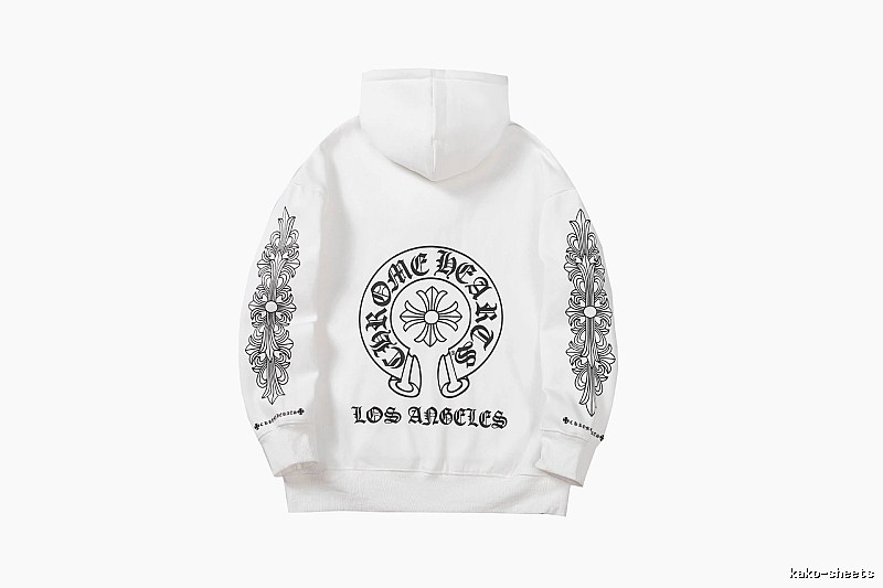 Chrome Hearts 2088-26 White Cross Graphic Hoodie Weekend Wear