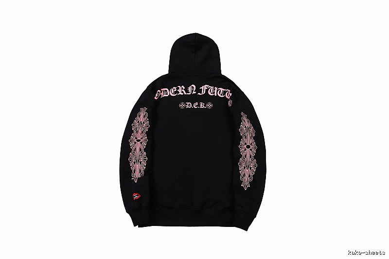 Chrome Hearts 2088-80 Black Cross Graphic Hoodie Statement Graphic