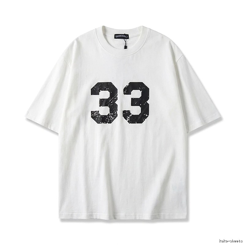 Chrome Hearts American-style digital wind white T-shirt