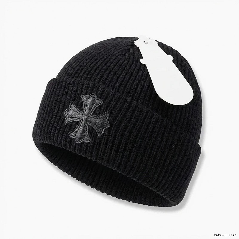 Chrome Hearts Black Trendy and Cool Knitted Hat