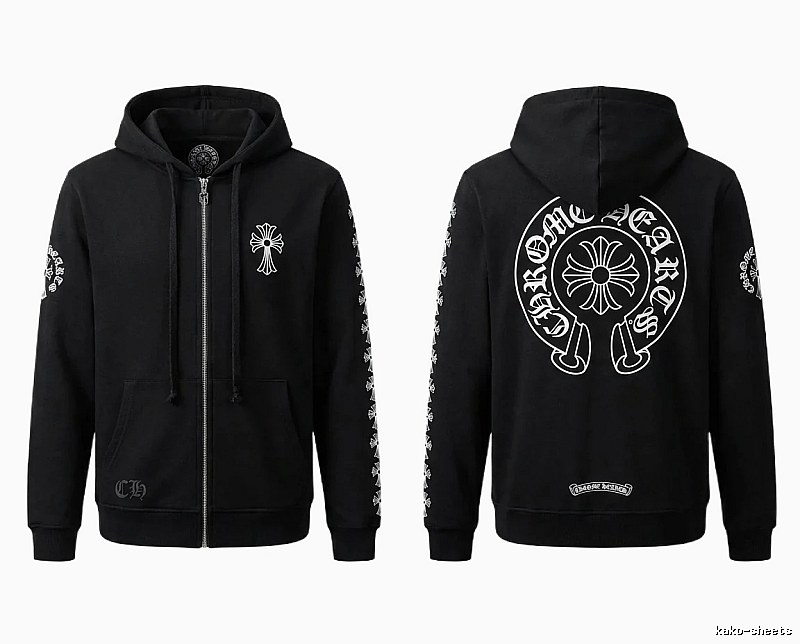 Chrome Hearts Cross Trendy Cool Black Sweatshirt