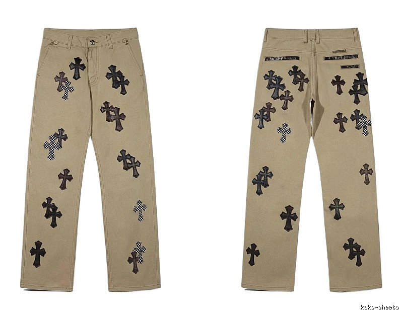 Chrome Hearts Cross Vintage Khaki Pants