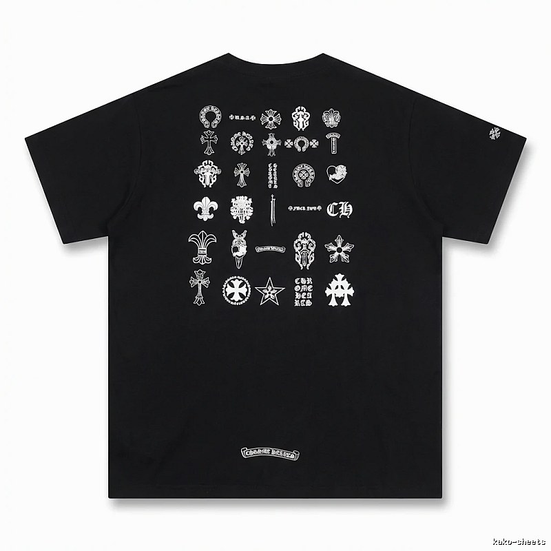 Chrome Hearts dark style black T-shirt