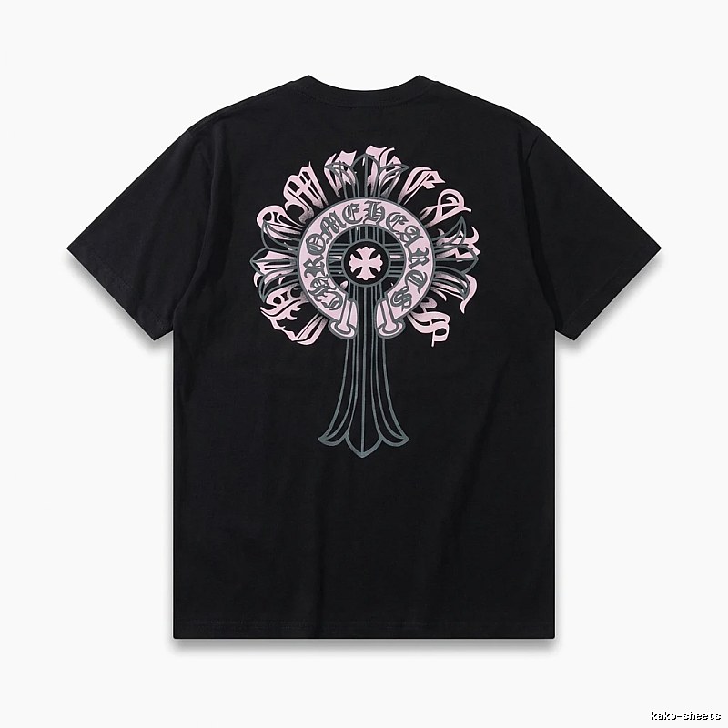 Chrome Hearts Gothic Style Black T-shirt