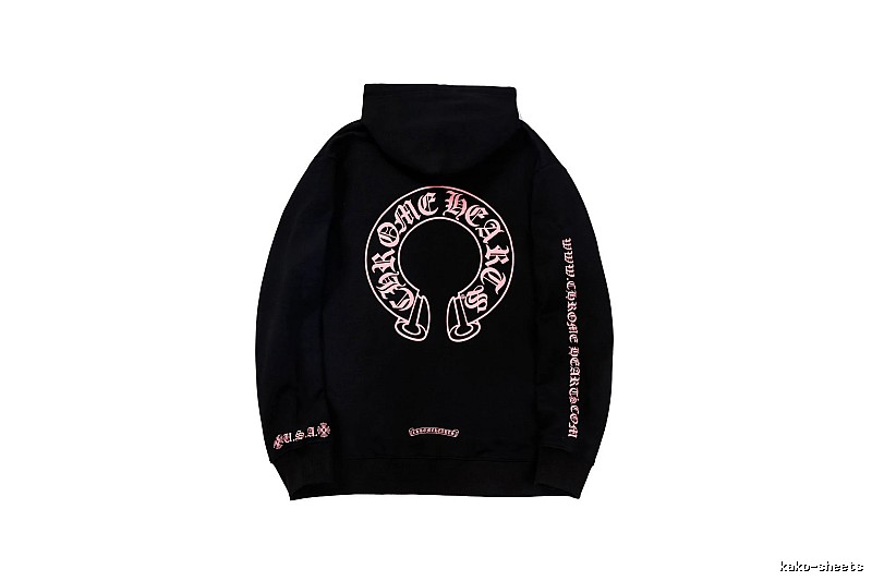 Chrome Hearts Patterned Cross graphic hoodie Black Blue Cross with Polished Detail