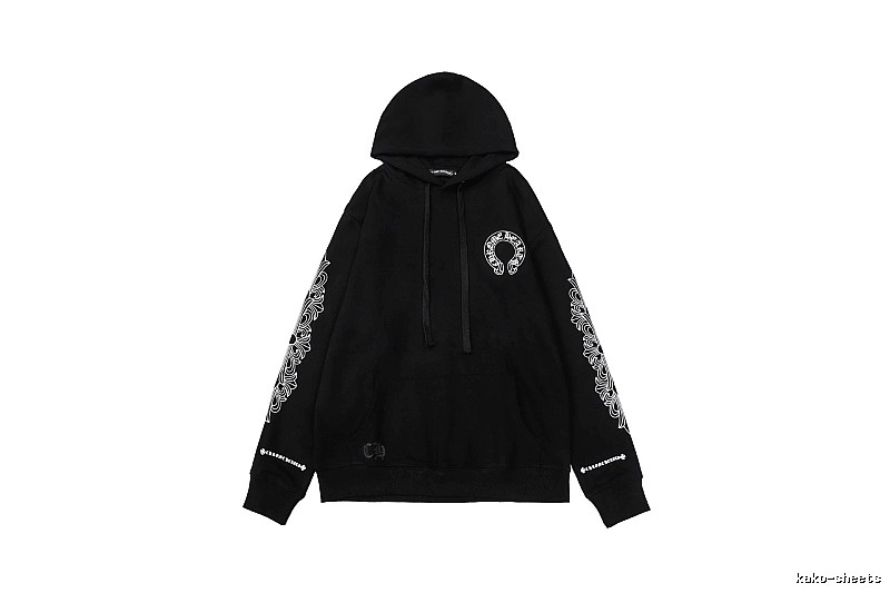 Chrome Hearts Resort Cross graphic hoodie Black Blue Cross with Premium Look