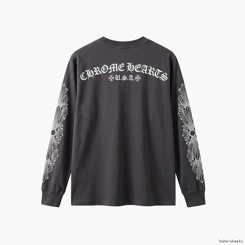 Chrome Hearts retro style black long-sleeve