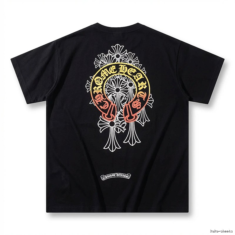 Chrome Hearts Retro Style Black T-shirt
