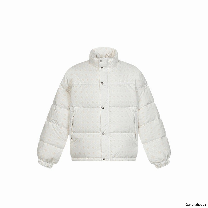 Chrome Hearts Retro Style White Cotton Coat