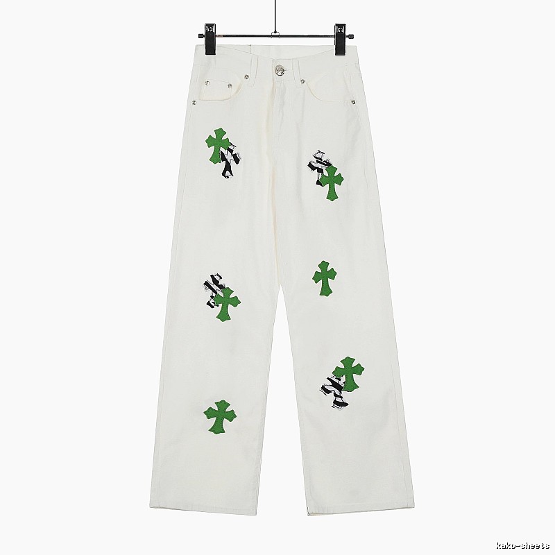 Chrome Hearts Travel Graphic jeans Light Denim Jeans with Modern Look