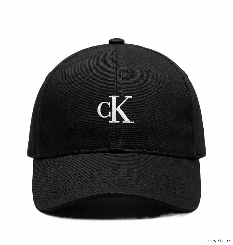 CK minimalist style black baseball cap