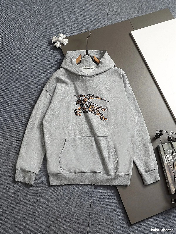 Cold Weather Hoodie with Gray Hoodie with Illustrated Animal