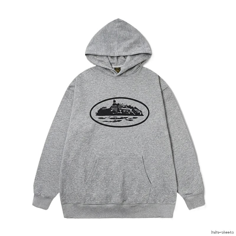 Corteiz grey minimalist hoodie