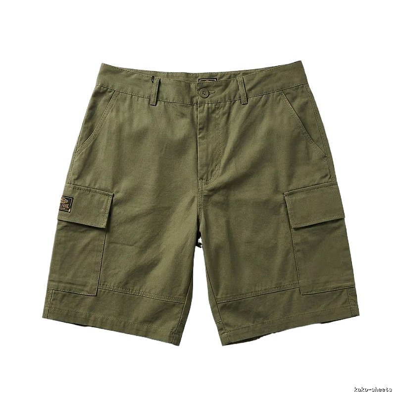 Corteiz military green shorts in workwear style
