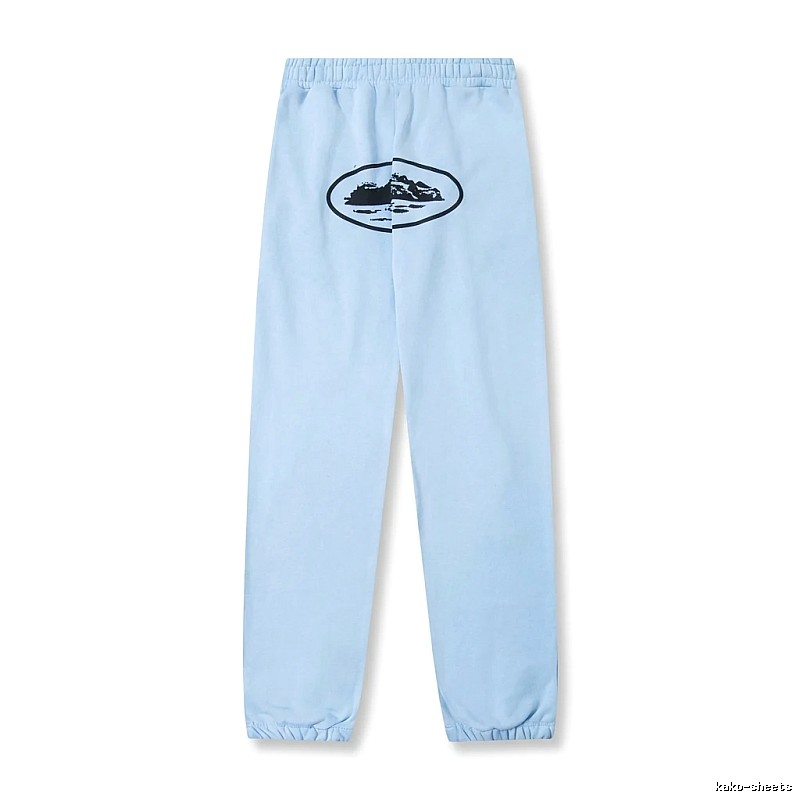 Corteiz Printed Casual Light Blue Pants