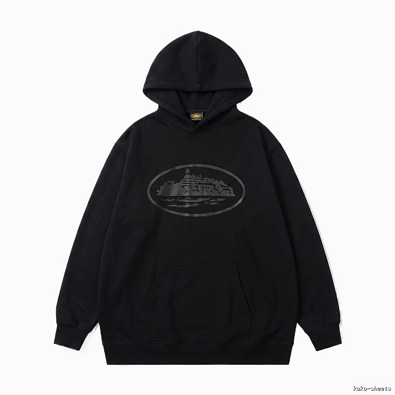 Corteiz printed dark hoodie