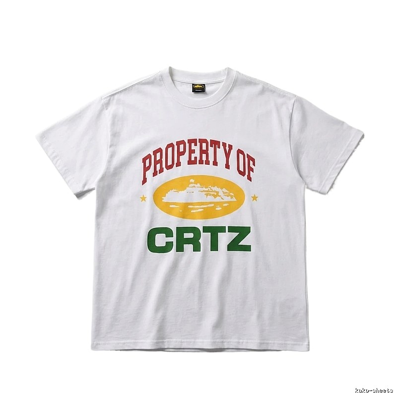 Corteiz PROPERTY Series Trendy and Cool White T-shirts