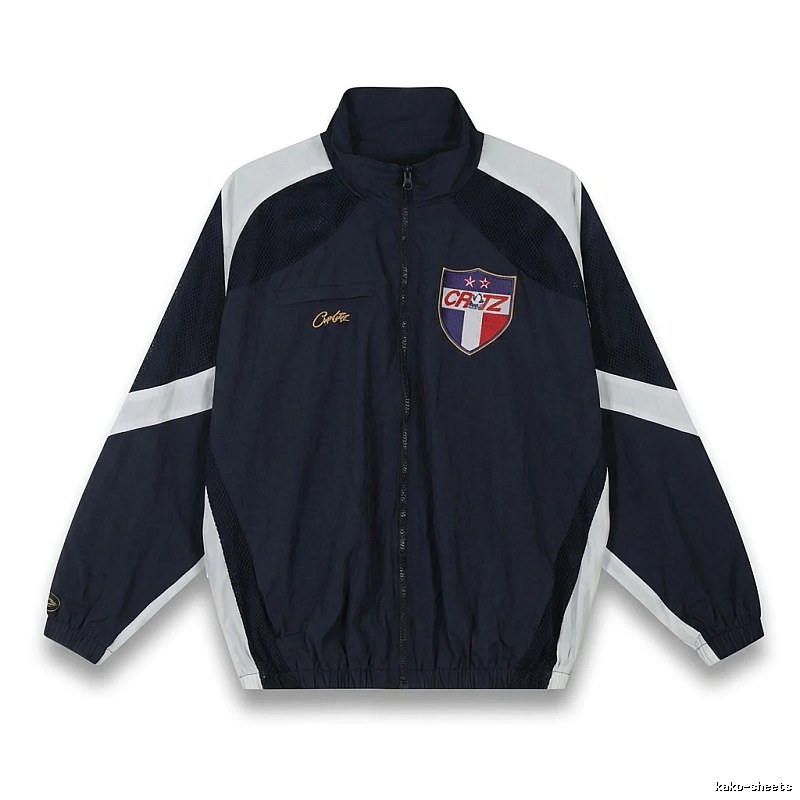 Corteiz sporty blue and white jacket