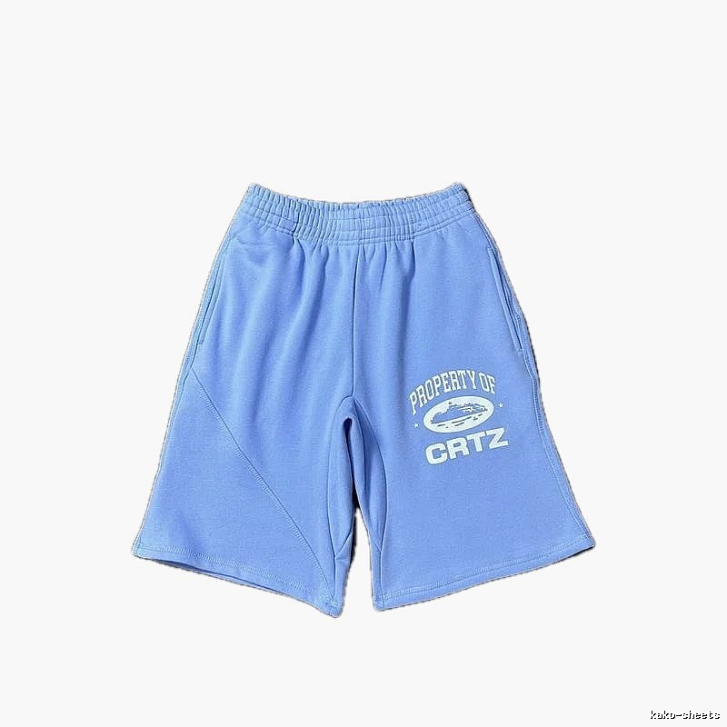 Corteiz sporty light blue shorts