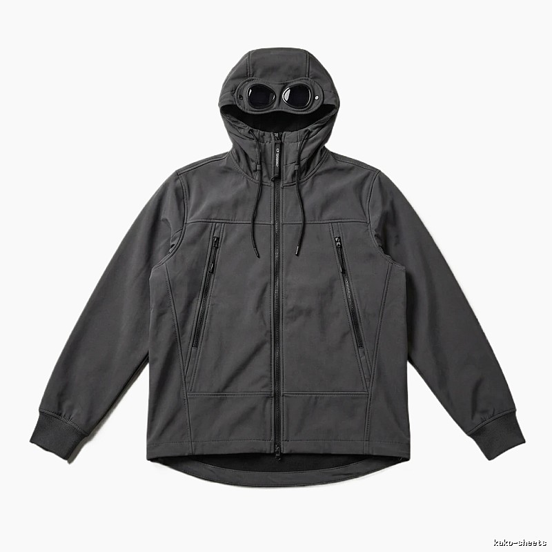 C.P. Hooded Functional Style Grey Coat
