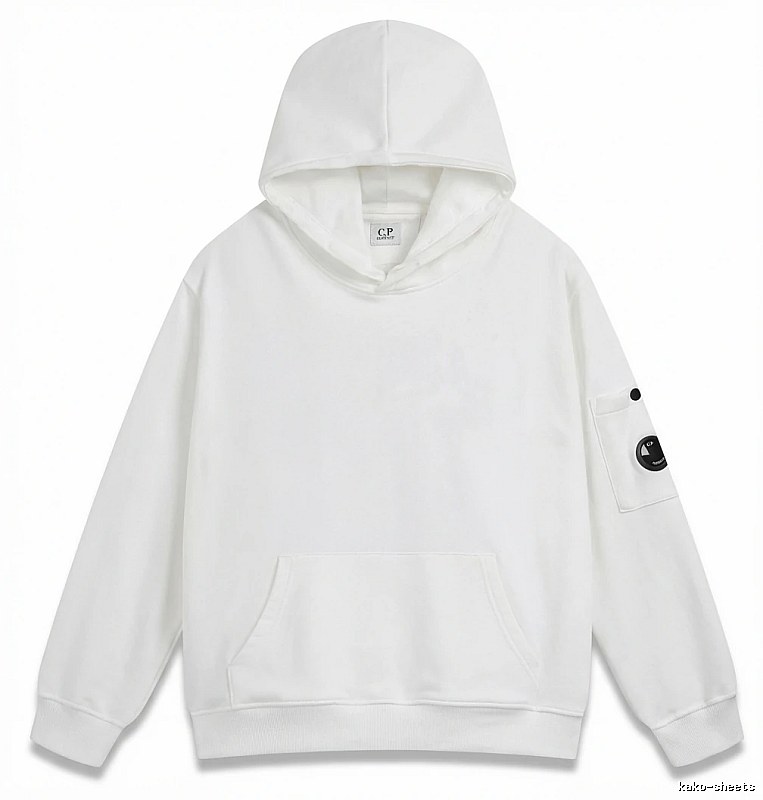 C.P. minimalist style white hoodie