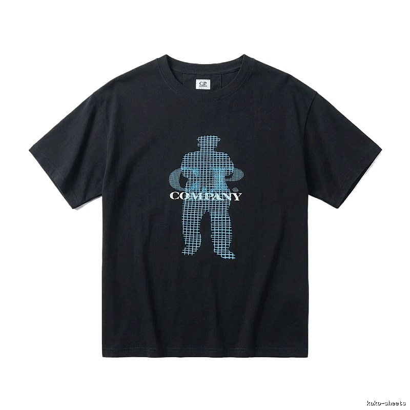 C.P. Trendy Brand Simple Style Black T-shirt