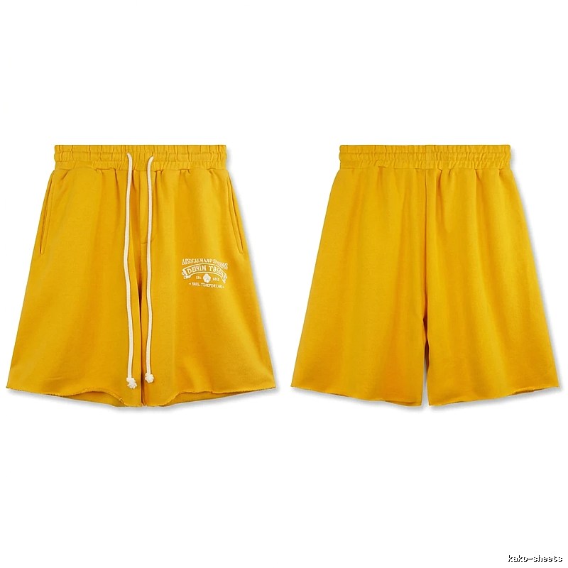 DENIM TEARS American-style yellow shorts