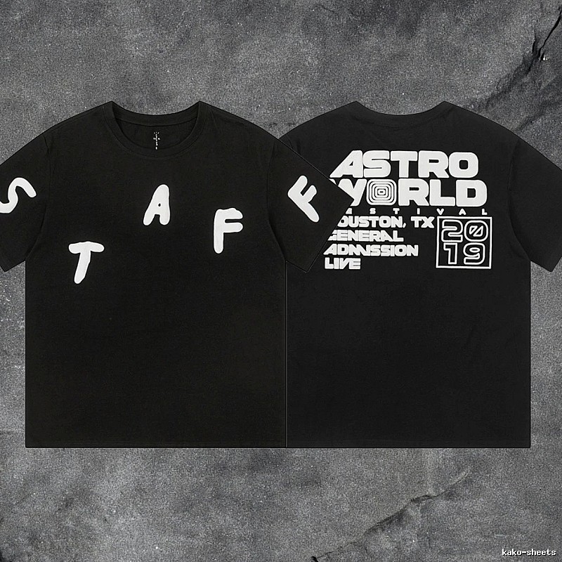 Denim Tears Black Graphic T-Shirt Summer Styling