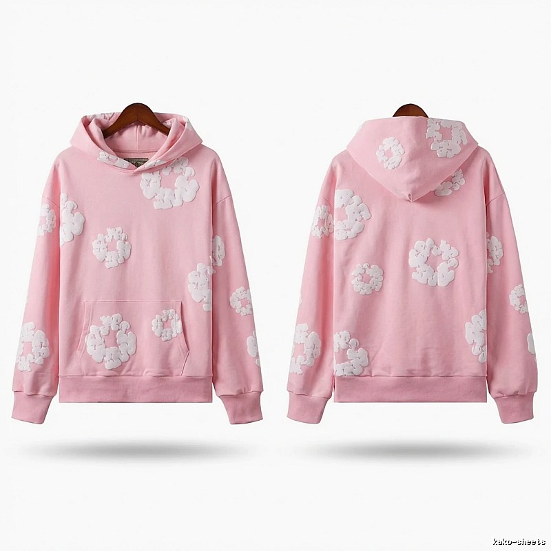 DENIM TEARS Floral Pink Hoodie
