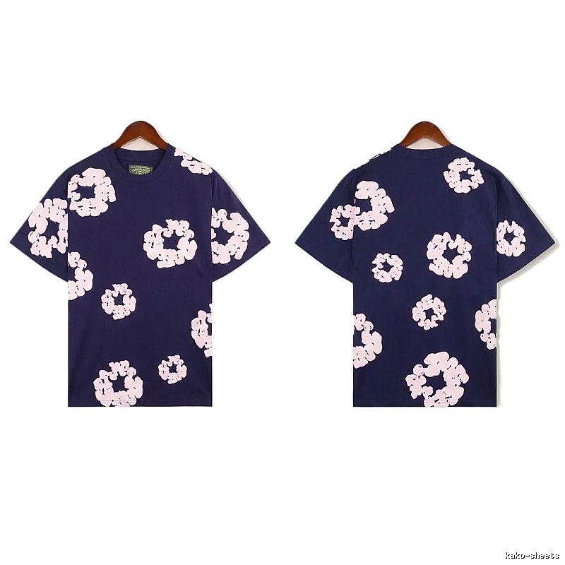 DENIM TEARS Printed Retro Style T-shirt