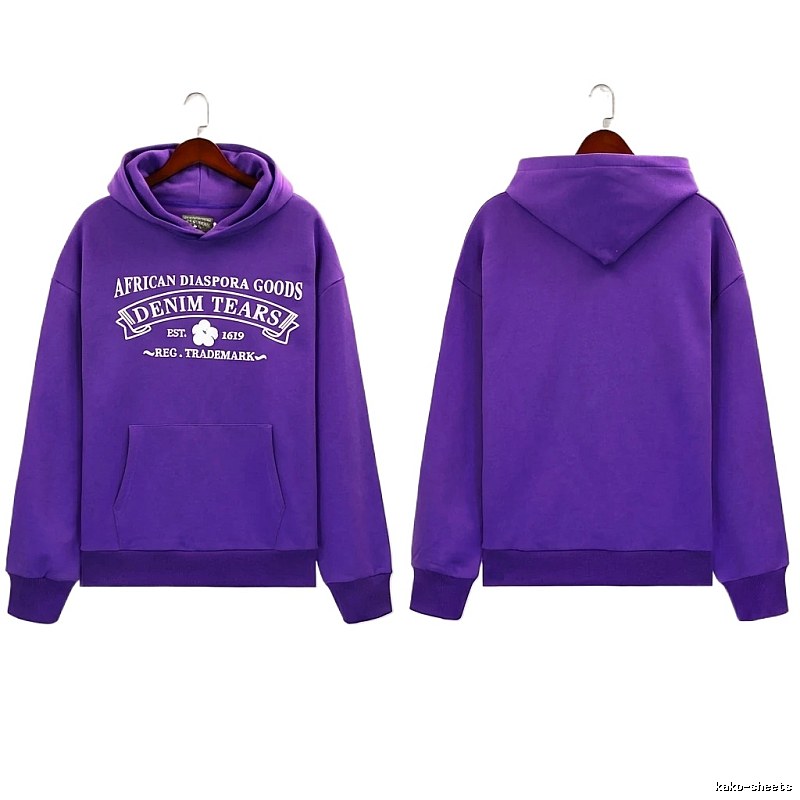 DENIM TEARS retro purple sweatshirt