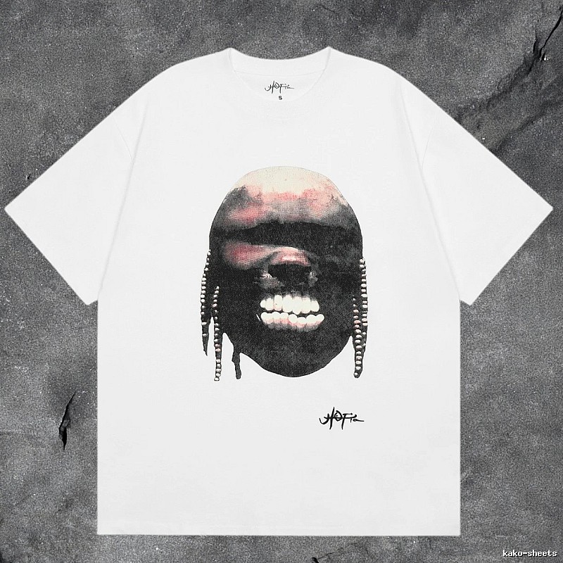 Denim Tears White Graphic T-Shirt Clean Colorway