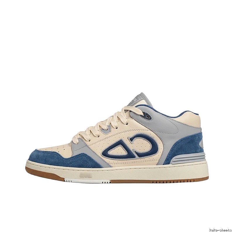 Dior blue, white and grey retro-style canvas shoes
