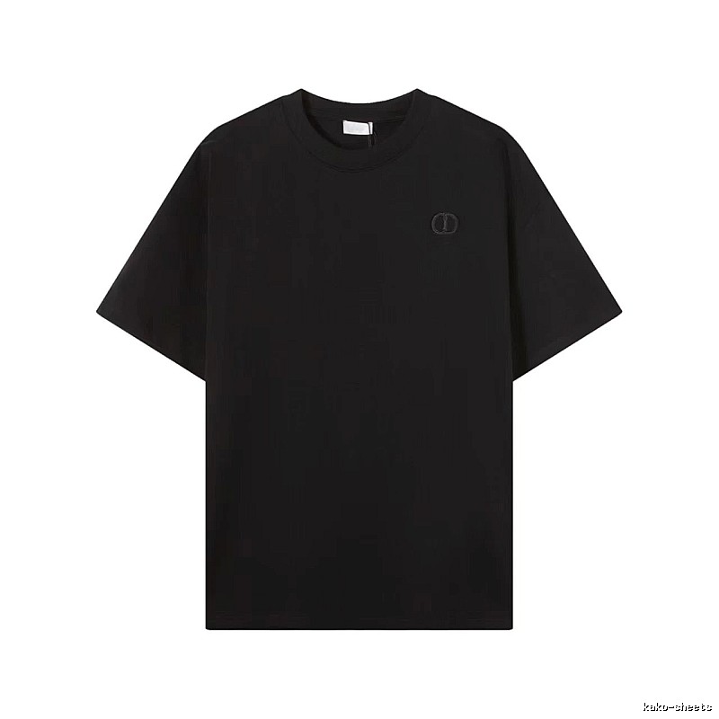 Dior Classic Collection Minimalist Style Black T-Shirt