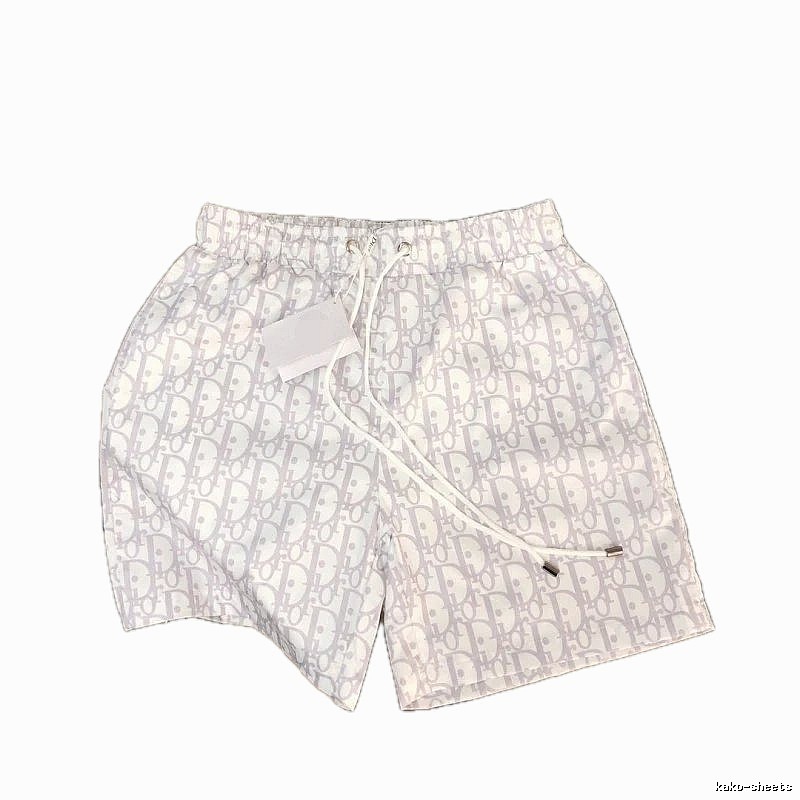 Dior Classic Monogram Casual Style Light Gray Shorts