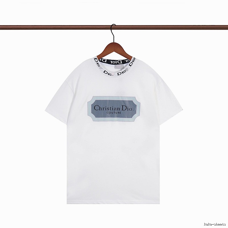 Dior Couture Minimalist Style White Short-sleeve T-shirt