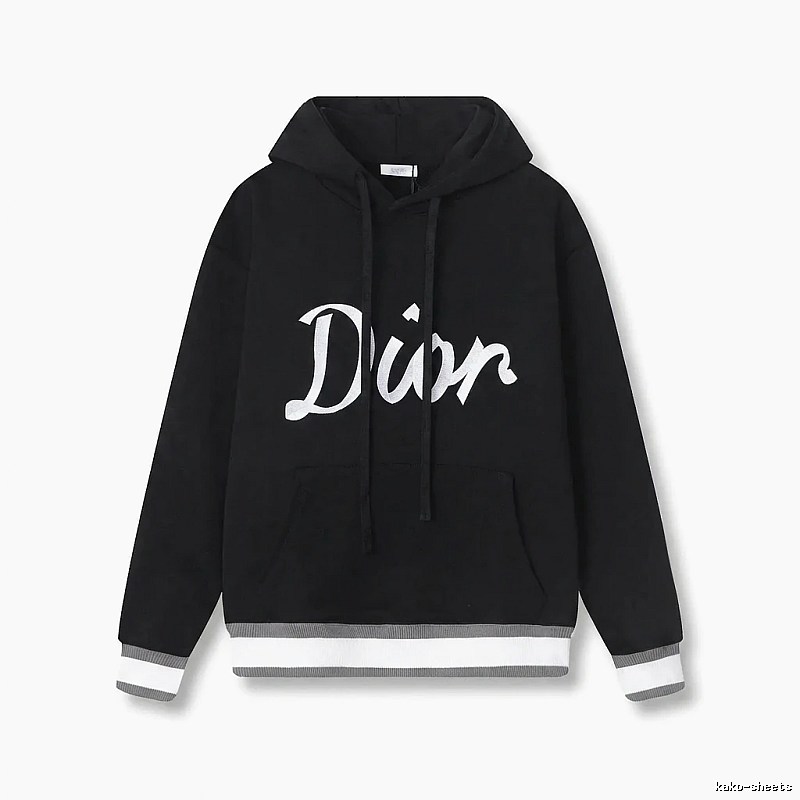 Dior letter-style black sweatshirt